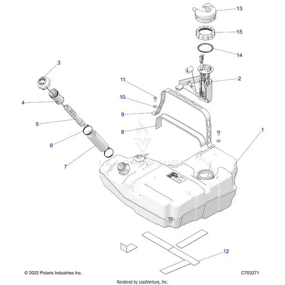 Fuel: System Fuel Tank - 2023 Polaris Rzr Pro R 4 Sport 1