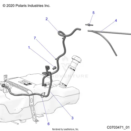 Fuel: System Lines Std. - 2023 Polaris Rzr Pro R 4 Sport 1