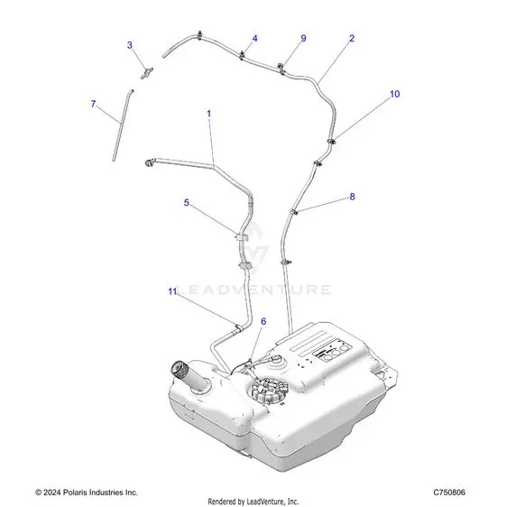 Fuel: System Lines Std. - 2026 Polaris Rzr Xp S 1000 Sport 1