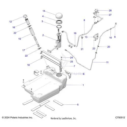 Fuel: System Standard - 2025 Polaris Rzr Pro S Premium 1