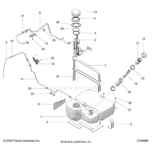 Fuel: System Std. - 2026 Polaris Rzr Pro Xp 4 Sport 1