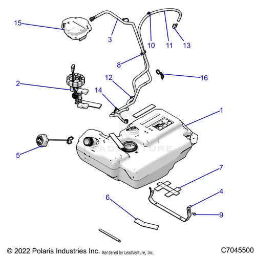 Fuel: System Tank - 2022 Polaris Rzr Trail S 1000 Premium 1