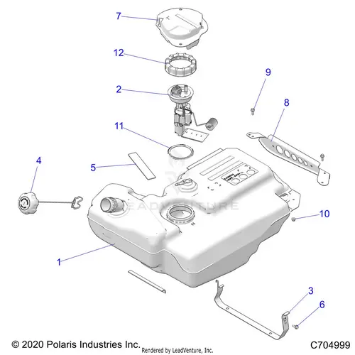 Fuel: System Tank - 2022 Polaris Rzr Xp 1000 Premium 1
