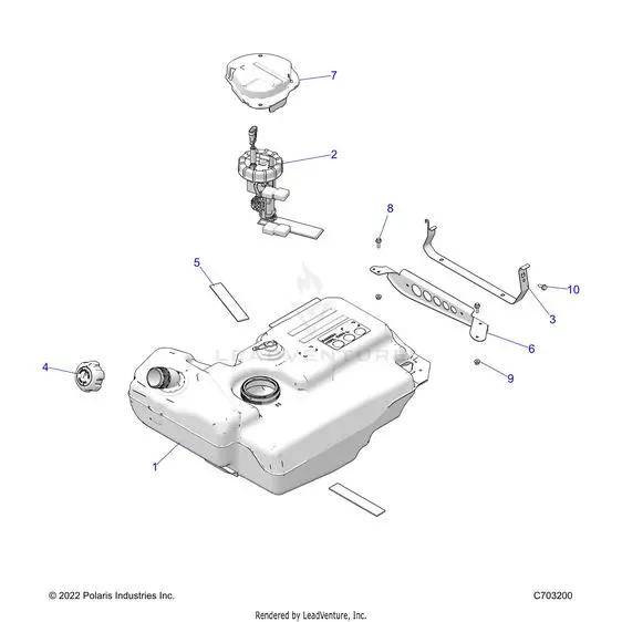 Fuel: System Tank - 2023 Polaris Rzr Xp 1000 Sport 1