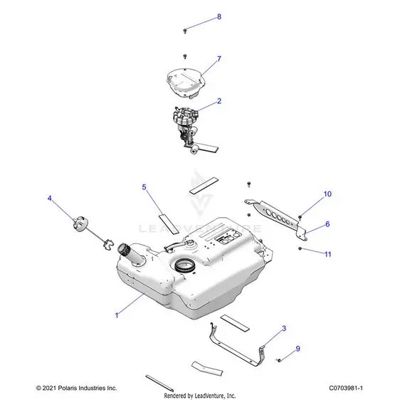Fuel: System Tank - 2024 Polaris Rzr Xp 1000 Sport 1