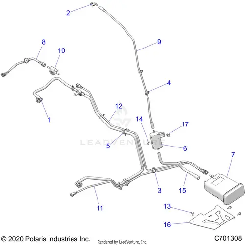 Fuel: Systems & Fuel Lines Evap - 2022 Polaris Rzr Turbo R 4 Ultimate 1