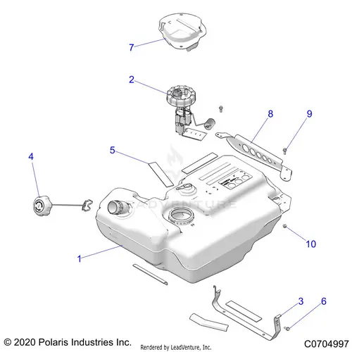 Fuel: Sytems & Fuel Tank - 2023 Polaris Rzr Xp 4 1000 Sport 1