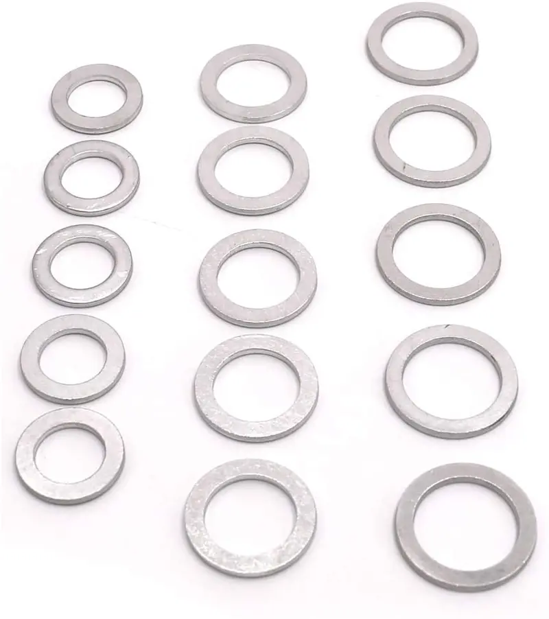 Oil Crush Washers/Drain Plug Gaskets 15 Packs Replacement For Part # 94109-20000, 94109-14000, 90471-Px4-000 For Honda Accord Acura Civic Ridgeline Odyssey Crv Cr-V Pilot Fit Element 1