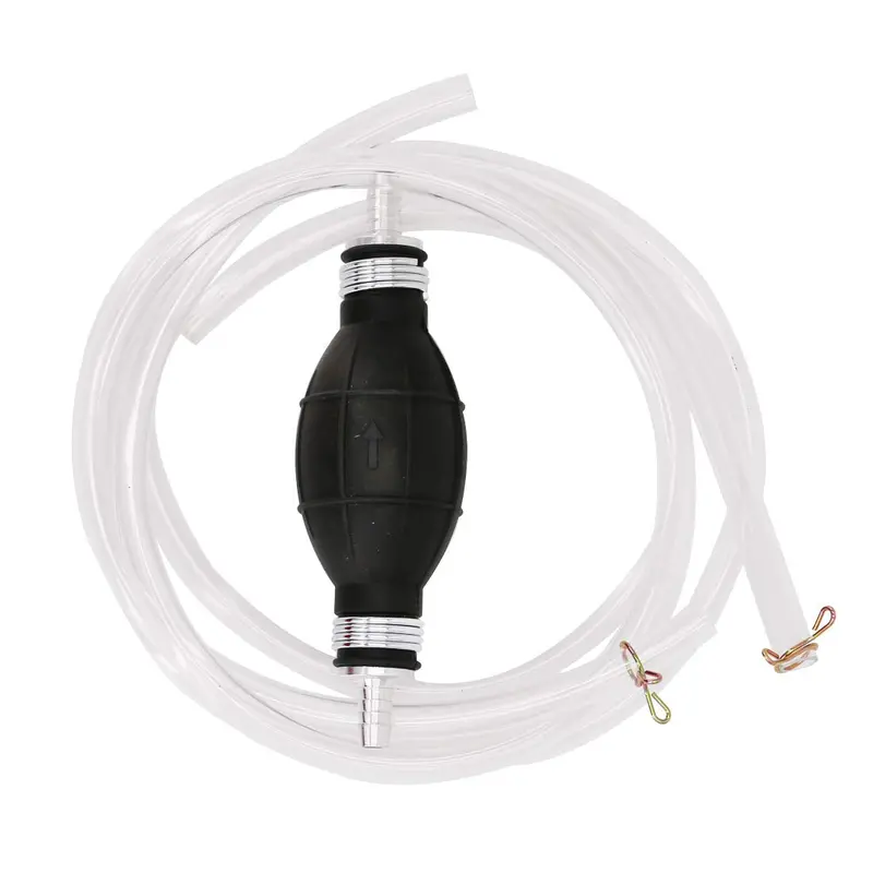 Siphon Hand Pump Portable Manual Car Fuel Transfer Pump For Gasoline Oil Water Fuel Diesel With 2M Syphon Hose Siphoning Kit For Fish Tank Brewing, Portable Widely Use Hand Fuel Pump 1