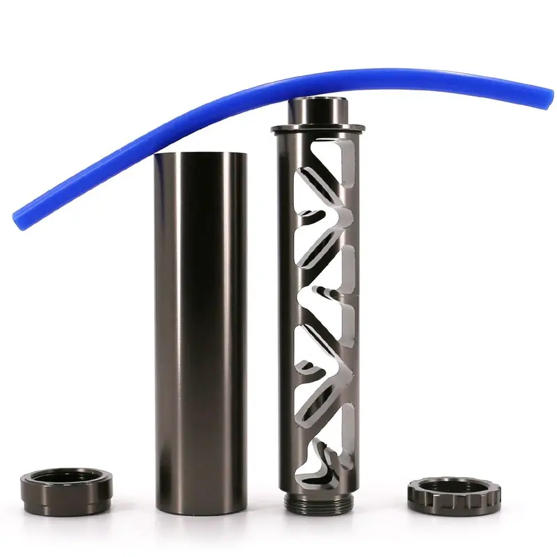 Spiral 1/2-28 Or 5/8-24 Single Core Car Fuel Filter For Napa 4003 Wix 24003 Od 1.358" Titanium 1