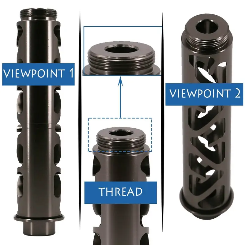 Spiral 1/2-28 Or 5/8-24 Single Core Car Fuel Filter For Napa 4003 Wix 24003 Od 1.358" Titanium 2