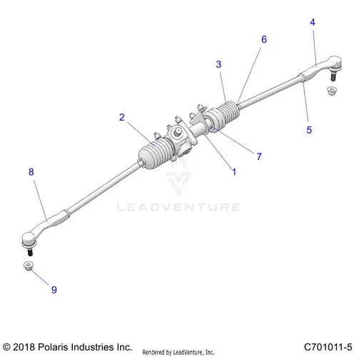 Steering: Gear Box - 2023 Polaris Rzr 900 Trail 1