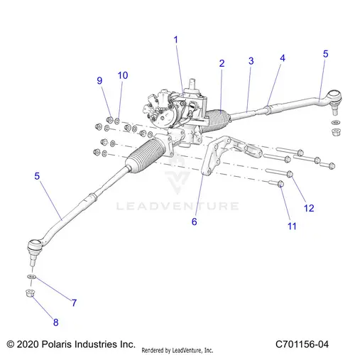 Steering: Gear Box W/Eps And Related - 2023 Polaris Rzr Pro R 4 Sport 1
