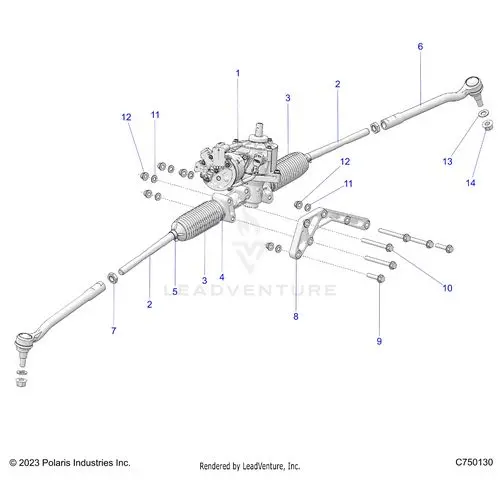 Steering: Gear Box W/Eps And Related - 2025 Polaris Rzr Pro S Ultimate 1