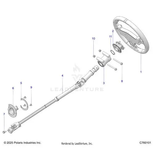 Steering: Linkage & Tilt - 2026 Polaris Rzr Pro R Race 1