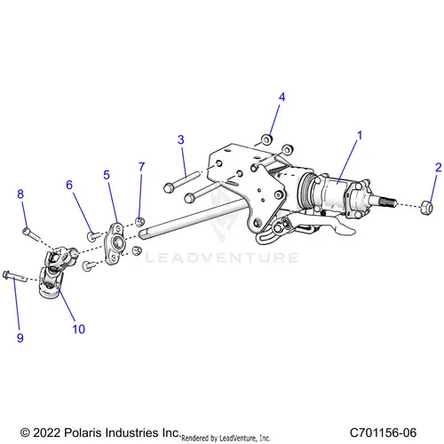 Steering: Linkage Tilt And Related Premium - 2023 Polaris Rzr Pro R 4 Ride Command 1
