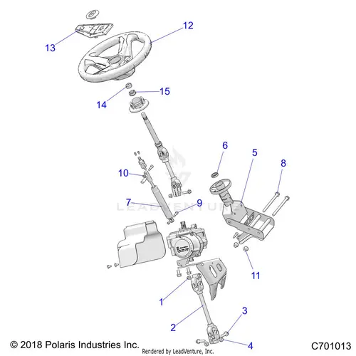 Steering: Manual Asm. - 2020 Polaris Rzr Trail S 900 1