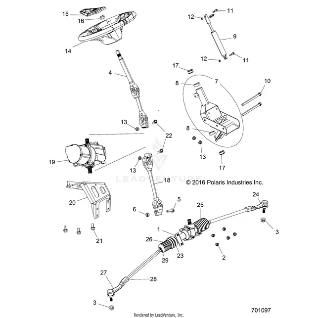 Steering: Power Steering Asm. - 2017 Polaris Rzr 900/900 Eps 1