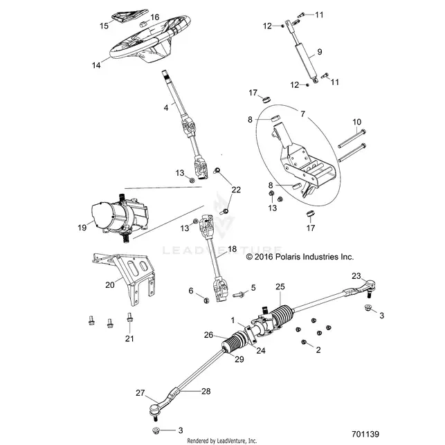Steering: Power Steering Asm. - 2018 Polaris Rzr S 1000 Eps 1