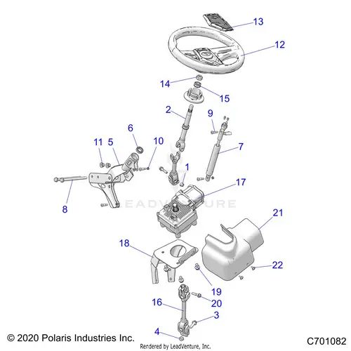 Steering: Power Steering Asm. - 2021 Polaris Rzr S 4 1000 1