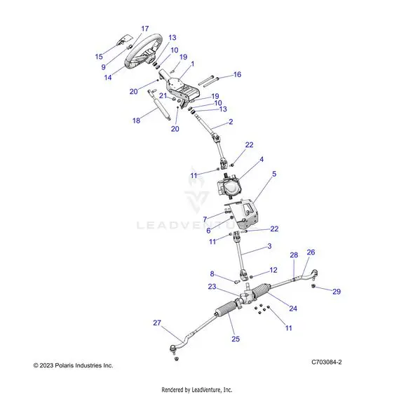 Steering: Power Steering Asm. - 2023 Polaris Rzr Xp 4 1000 Premium Ride Command 1