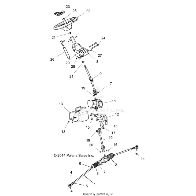 Steering: Steering Asm. - 2015 Polaris Rzr Xp 1000 1
