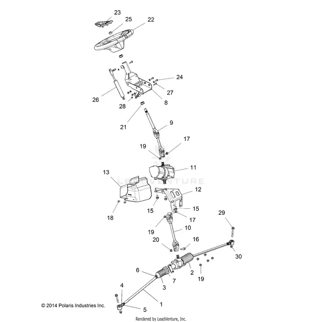 Steering: Steering Asm. - 2015 Polaris Rzr Xp 4 1000 1
