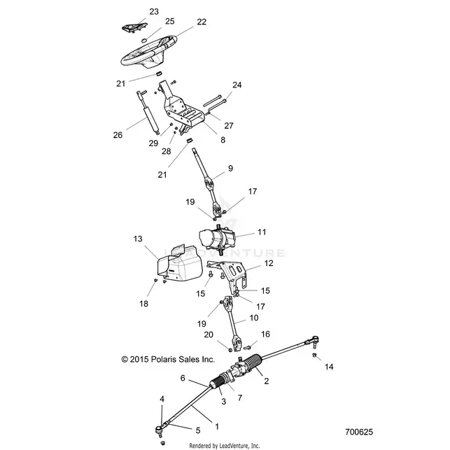 Steering: Steering Asm. - 2016 Polaris Rzr Xp 1000 1