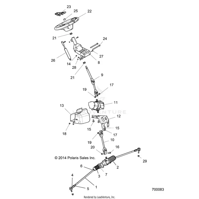 Steering: Steering Asm. - 2016 Polaris Rzr Xp 4 1000 1