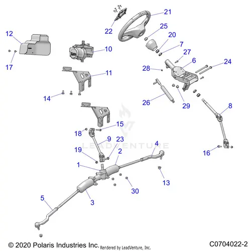 Steering: Steering Asm. - 2021 Polaris Rzr Turbo S 4 1