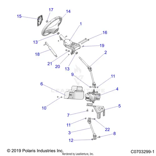 Steering: Steering Asm. - 2022 Polaris Rzr Xp 1000 Sport 1