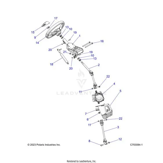 Steering: Steering Asm. - 2024 Polaris Rzr Xp 1000 Premium 1