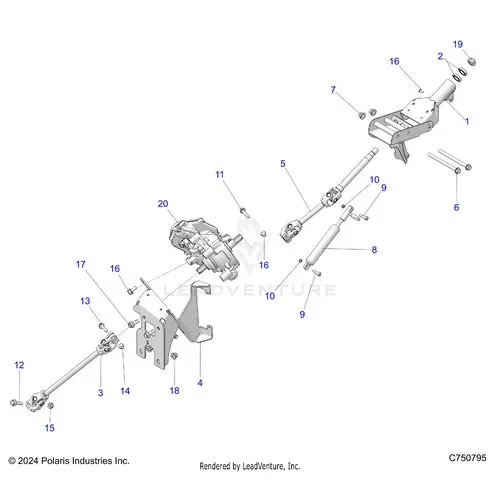 Steering: Steering Asm - 2025 Polaris Rzr Pro Xp Premium 1
