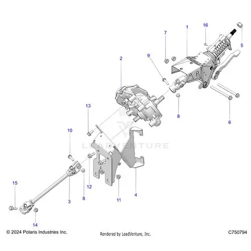 Steering: Steering Asm - 2025 Polaris Rzr Pro Xp Ultimate 1