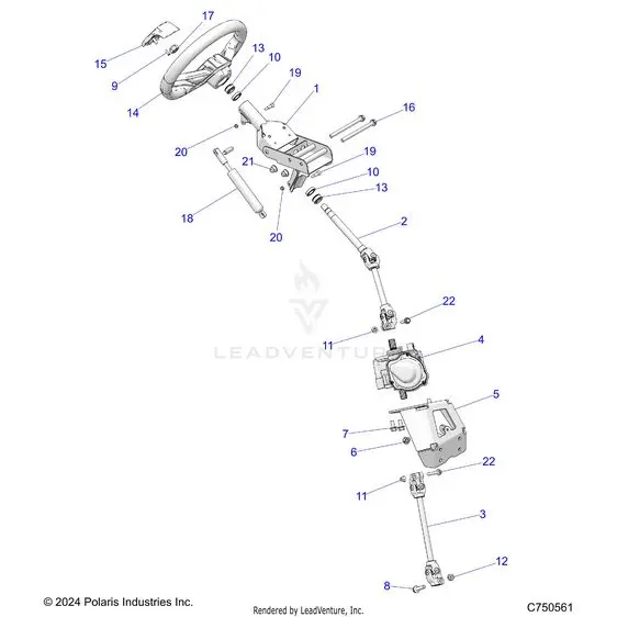Steering: Steering Asm. - 2025 Polaris Rzr Xp 4 1000 Premium 1