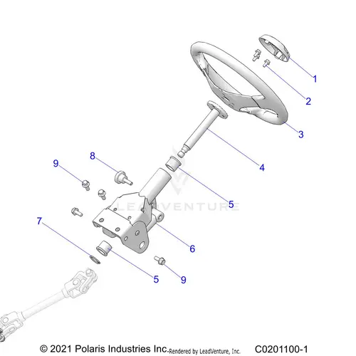 Steering: Upper - 2023 Polaris Rzr 200 Evap 1