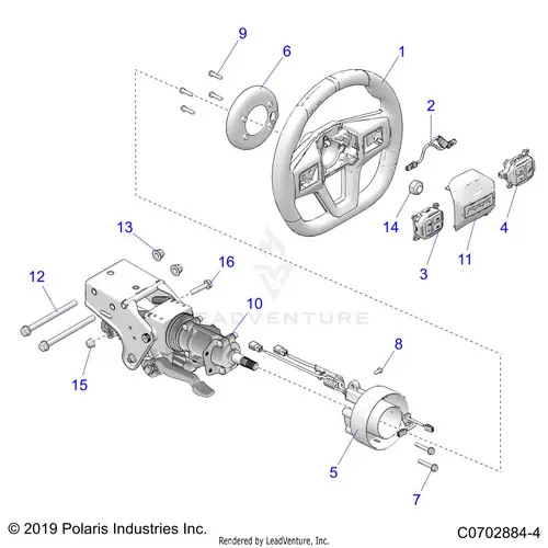 Steering: Upper Premium/Deluxe - 2021 Polaris Rzr Pro Xp 4 Ultimate Rockford Le 1