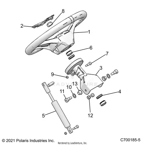 Steering: Wheel (2) - 2022 Polaris Rzr Trail 570 1