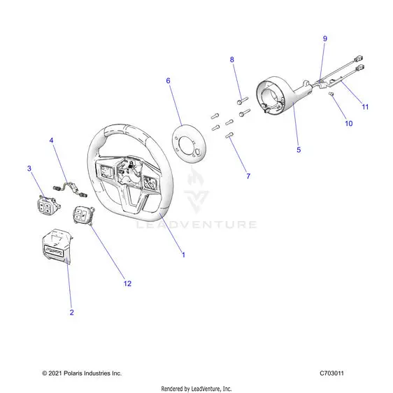 Steering: Wheel (2) - 2023 Polaris Rzr Pro R Ultimate 1