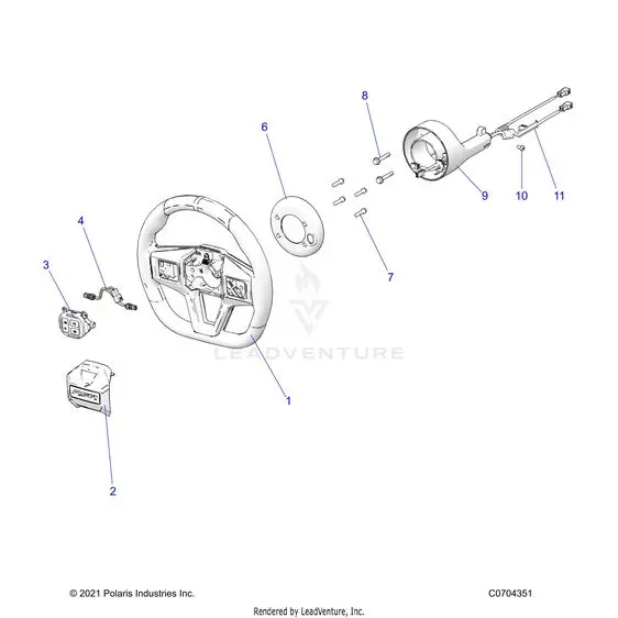 Steering: Wheel - 2022 Polaris Rzr Pro R 4 Sport 1