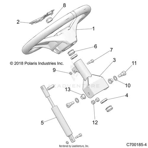 Steering: Wheel - 2022 Polaris Rzr Trail 570 1