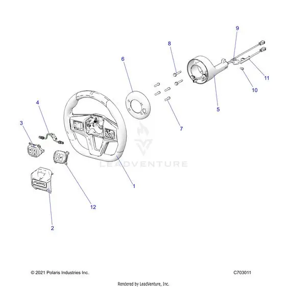 Steering: Wheel Premium - 2023 Polaris Rzr Pro R 4 Lv 1