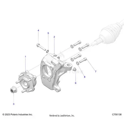 Suspension: Front Carrier And Hub - 2026 Polaris Rzr Pro R 4 Le 1