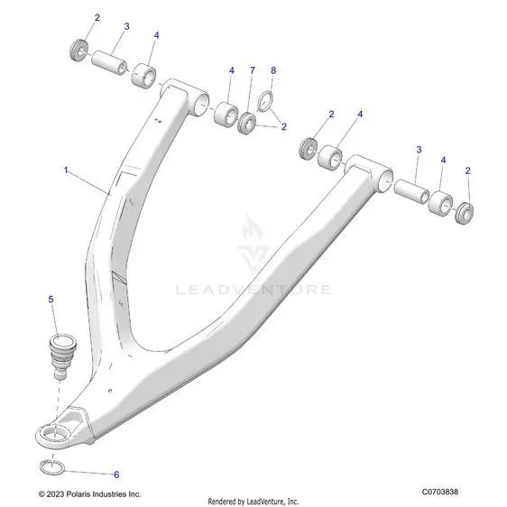 Suspension: Front Control Arm Upper - 2026 Polaris Rzr Pro S 4 Sport 1