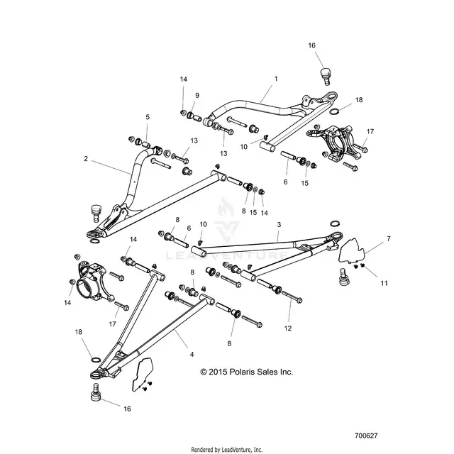 Suspension: Front Control Arms - 2016 Polaris Rzr Xp 1000 1