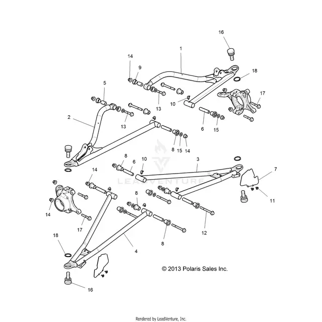 Suspension: Front Control Arms - 2016 Polaris Rzr Xp 4 1000 1