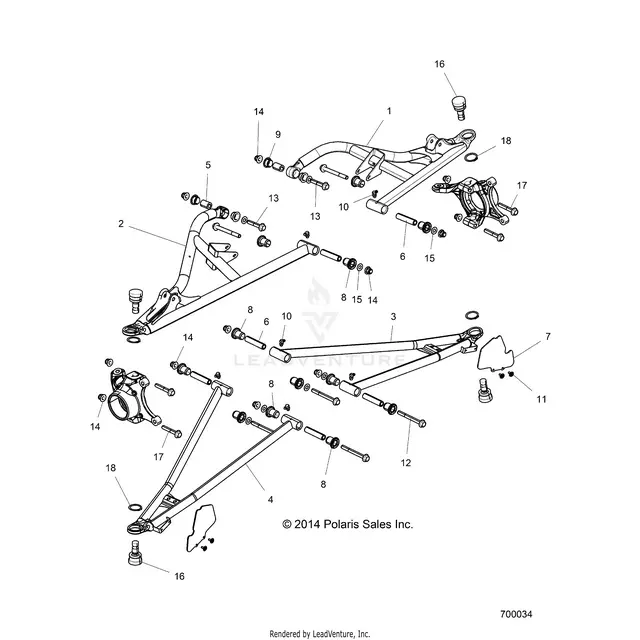 Suspension: Front Control Arms - 2016 Polaris Rzr Xp Turbo 1