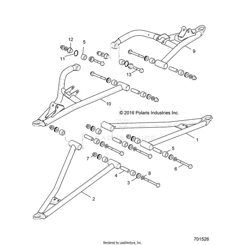 Suspension: Front Control Arms - 2019 Polaris General 1000 4 Eps Ride Command 1