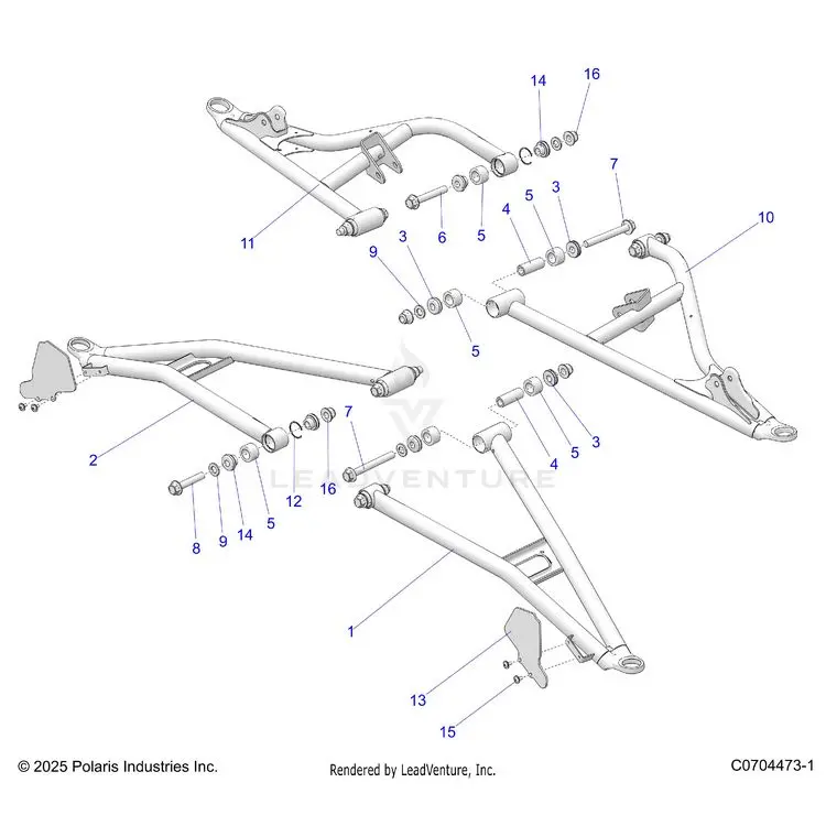 Suspension: Front Control Arms - 2026 Polaris General Xp 4 1000 Ultimate 1