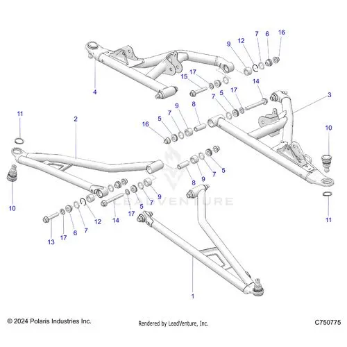 Suspension: Front Control Arms - 2026 Polaris Rzr Pro Xp Ultimate 1